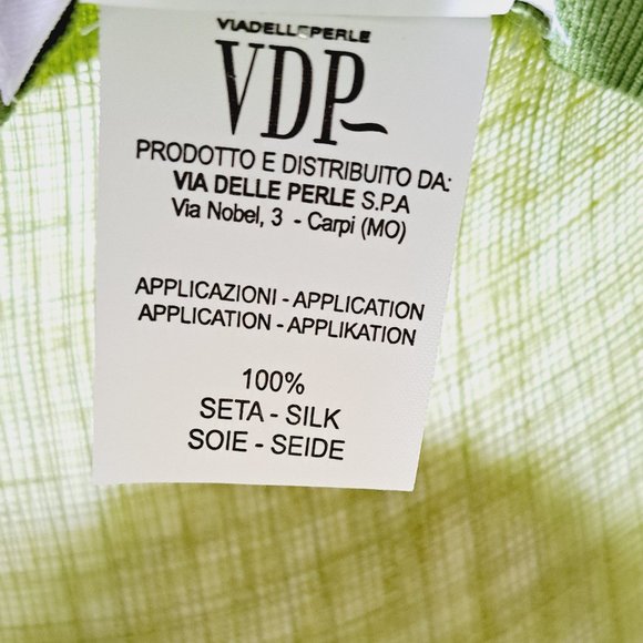 VDP Women's Italian Straw Silk Summer Beach Green Hat - Picture 9 of 15